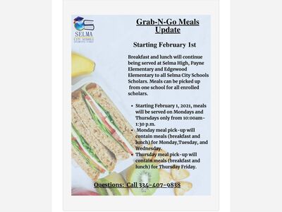 Selma City Schools Grab-N-Go Meals